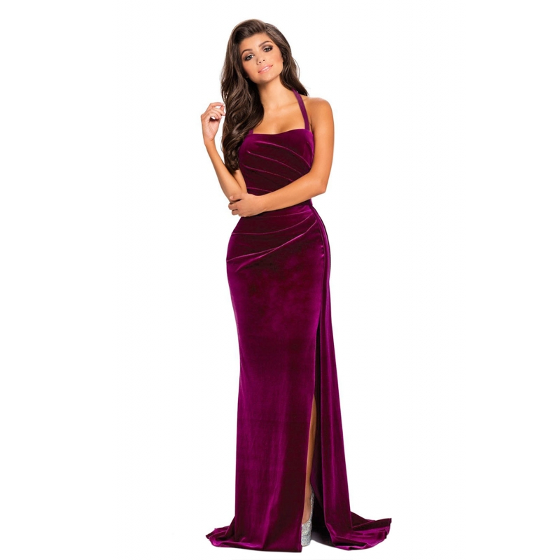 robe soiree en velour de soie